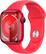 Front. Apple - Apple Watch Series 9 (GPS) 41mm (PRODUCT)RED Aluminum Case with (PRODUCT)RED Sport Band with Blood Oxygen - M/L - (PRODUCT)RED.