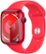 Front Zoom. Apple Watch Series 9 (GPS) 45mm (PRODUCT)RED Aluminum Case with (PRODUCT)RED Sport Band with Blood Oxygen - M/L - (PRODUCT)RED.