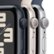 Alt View 12. Apple - Apple Watch SE 2nd Generation (GPS) 40mm Starlight Aluminum Case with Starlight Sport Loop - Starlight.