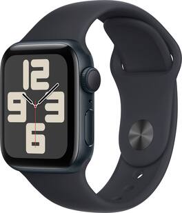 Refurbished Apple Watch SE 2nd Generation (GPS) 40mm Midnight Aluminum Case with Midnight Sport Band - M/L - Midnight - (2022)