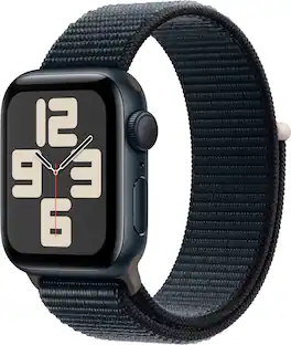 Refurbished Apple Watch SE 2nd Generation (GPS) 40mm Midnight Aluminum Case with Midnight Sport Loop - Midnight - (2022)