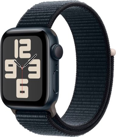 Apple Watch SE 2nd Generation (GPS) 40mm Midnight Aluminum Case with Midnight Sport Loop - Midnight