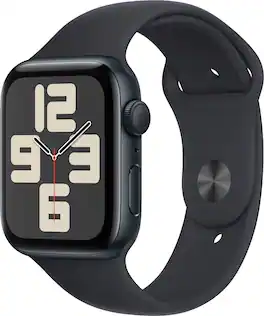 Refurbished Apple Watch SE 2nd Generation (GPS) 44mm Midnight Aluminum Case with Midnight Sport Band - M/L - Midnight - (2022)