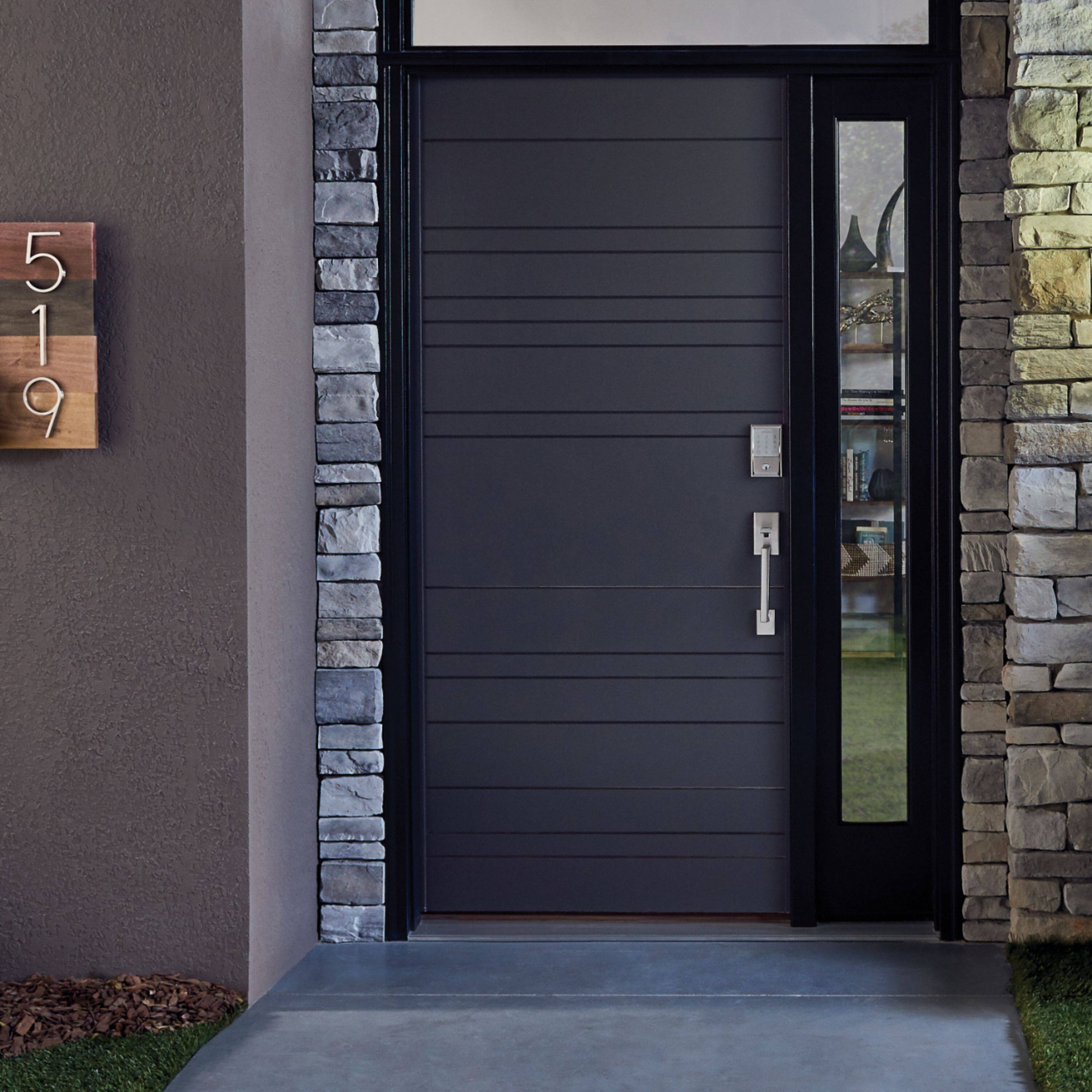 Alt View 19. Schlage - Encode Wi-Fi Touch Screen Deadbolt - Satin Nickel.