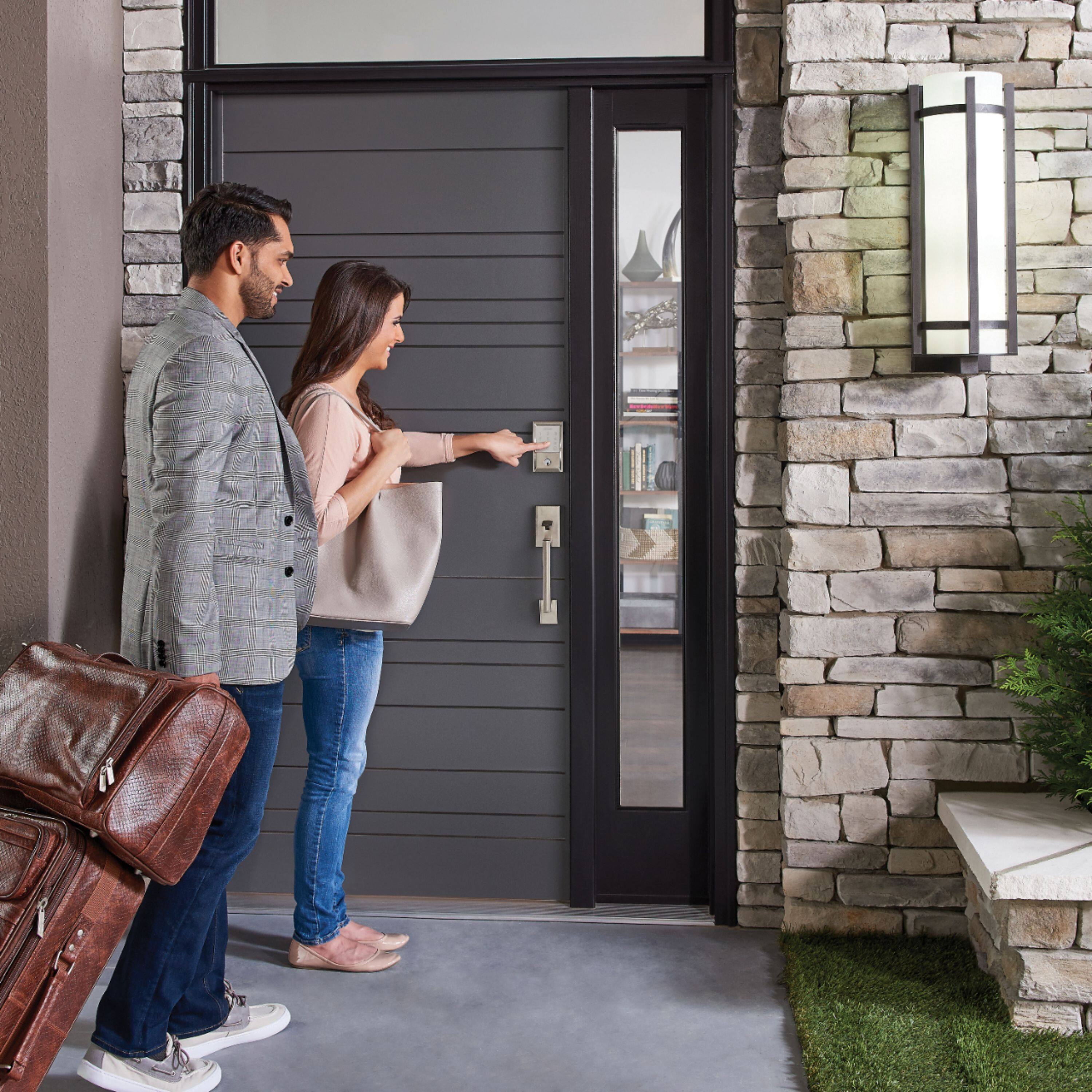 Alt View 21. Schlage - Encode Wi-Fi Touch Screen Deadbolt - Satin Nickel.