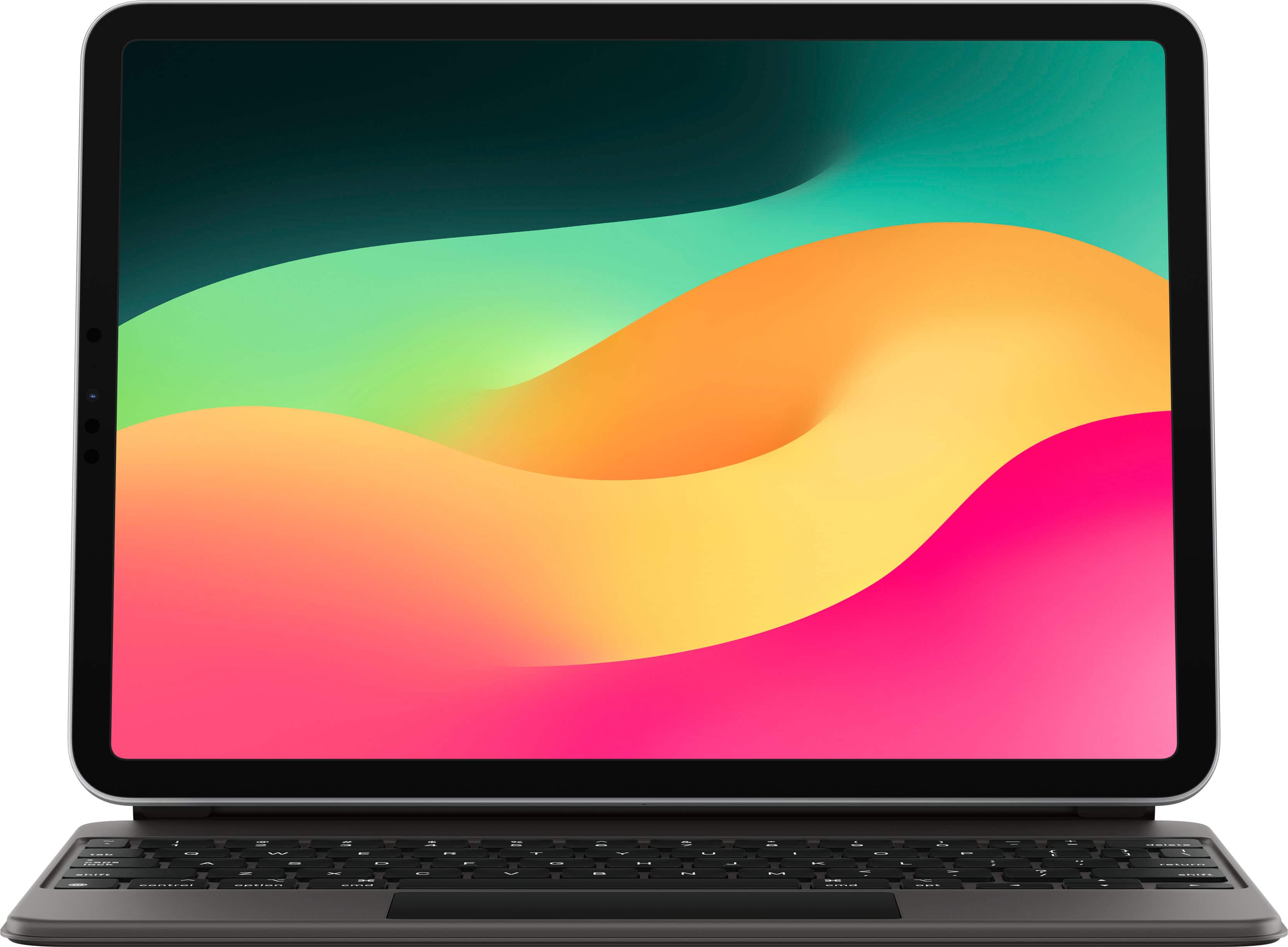 Apple - Magic Keyboard for iPad Air 11" (M2) - Black - Front_Zoom