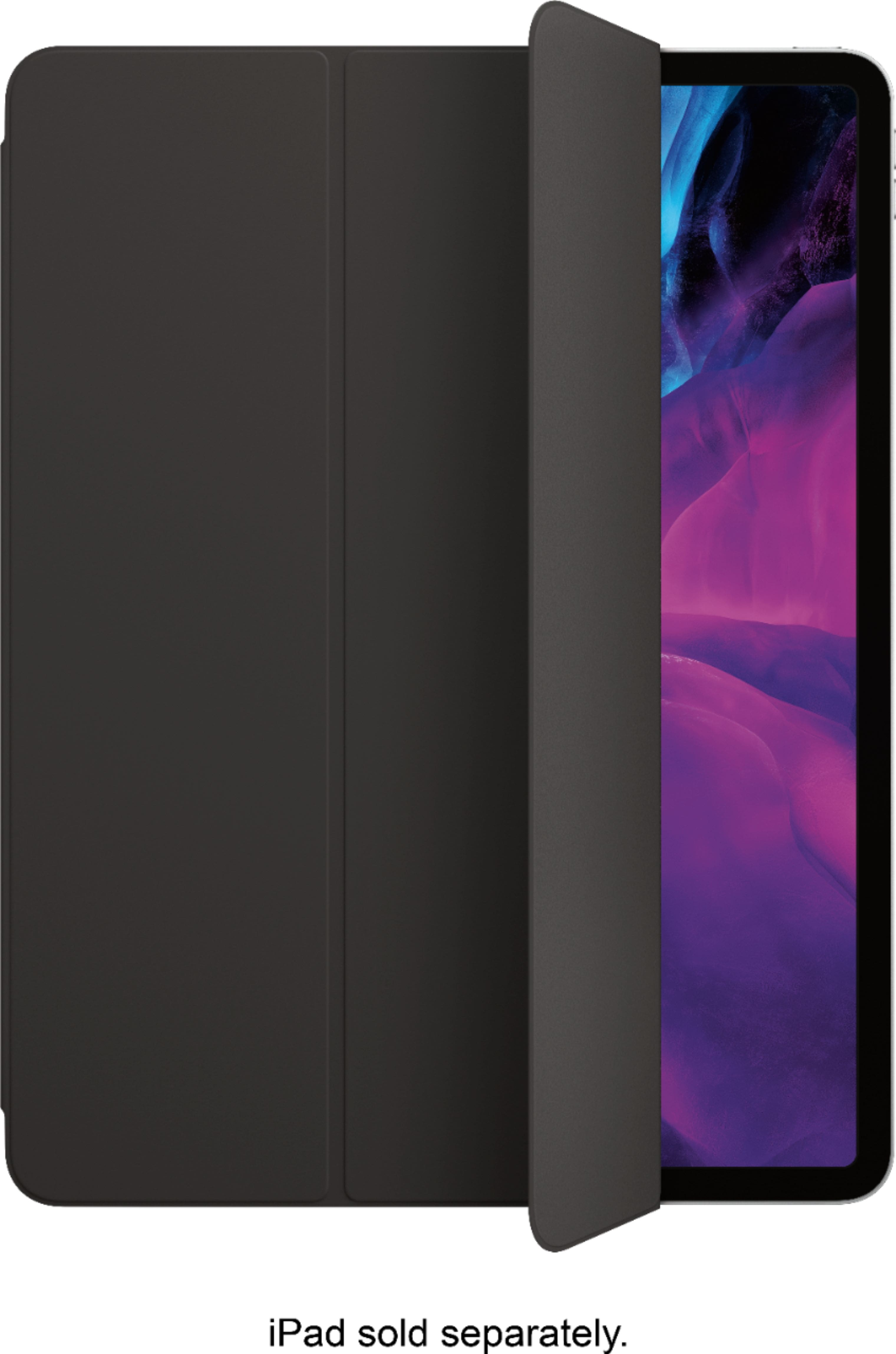 Front. Apple - Smart Folio for 12.9-inch iPad Pro (3rd Generation and 4th Generation) - Black.