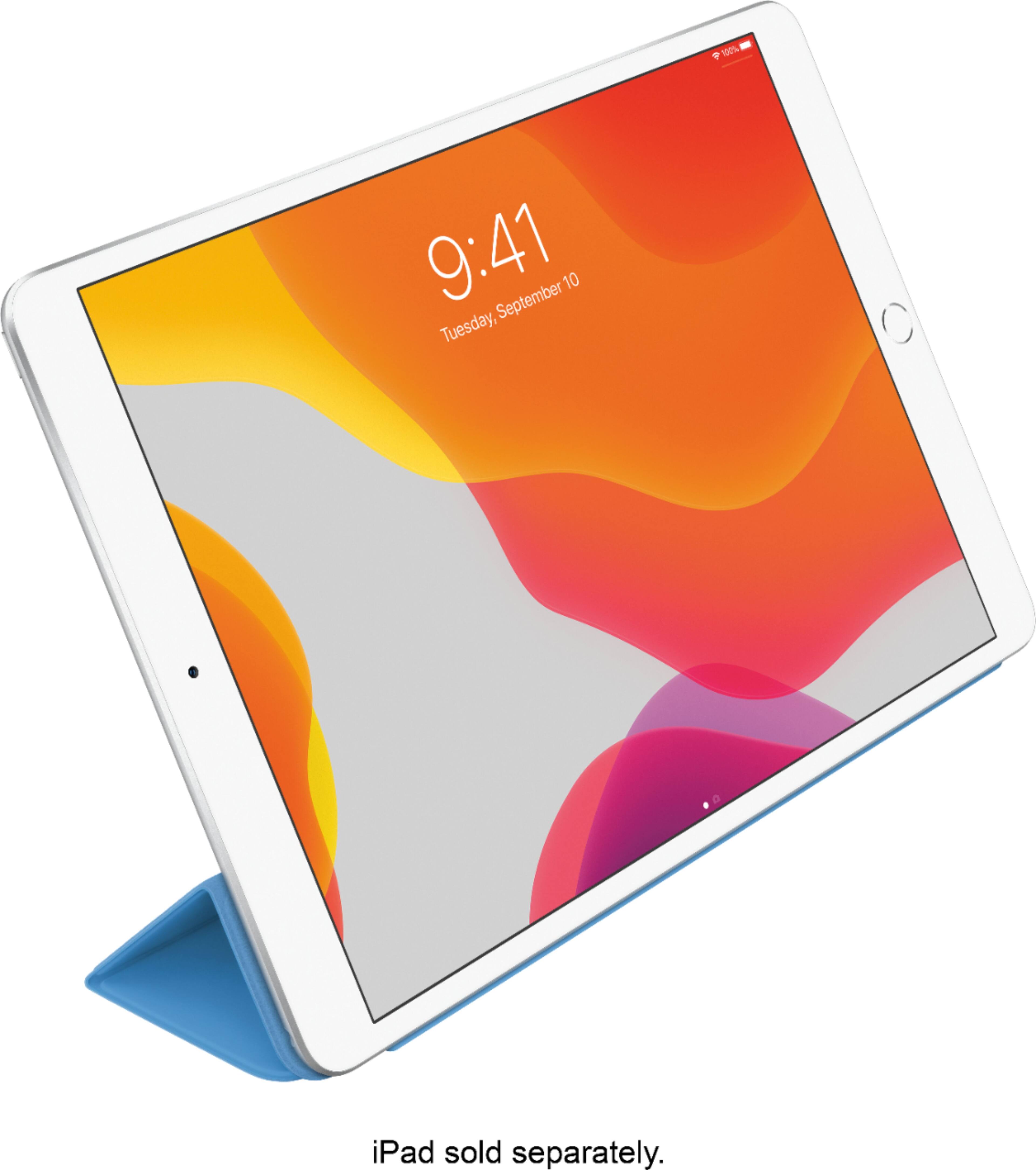 Alt View 12. Apple - Smart Cover for Apple® 10.5" iPad® Pro and iPad® Air and 10.2" (7th Generation 2019 and 9th Generation 2021) - Surf Blue.