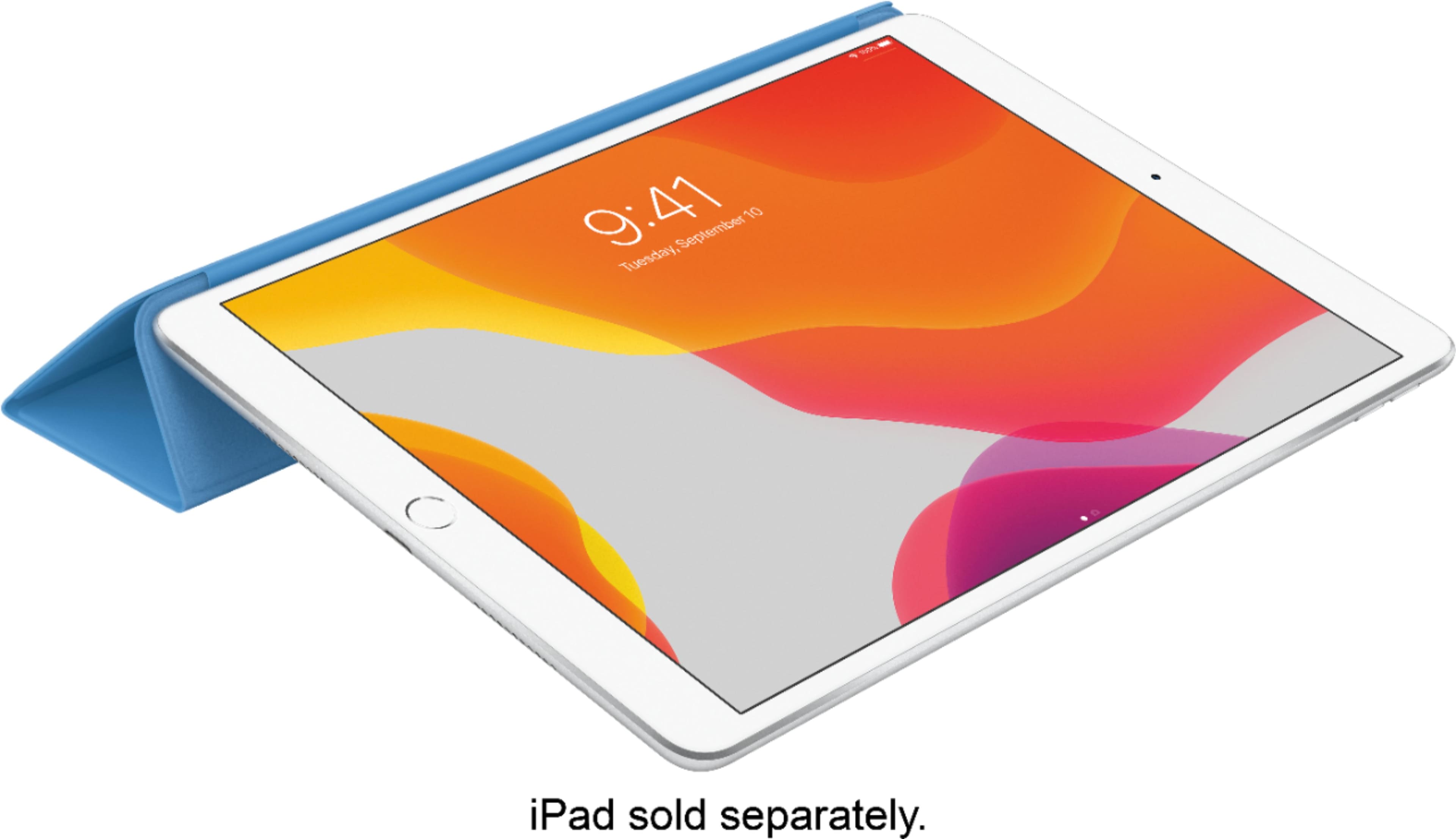 Alt View 13. Apple - Smart Cover for Apple® 10.5" iPad® Pro and iPad® Air and 10.2" (7th Generation 2019 and 9th Generation 2021) - Surf Blue.