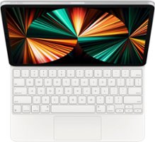 Apple - Magic Keyboard for 12.9-inch iPad Pro (3rd, 4th, or 5th Generation) - White - Front_Zoom