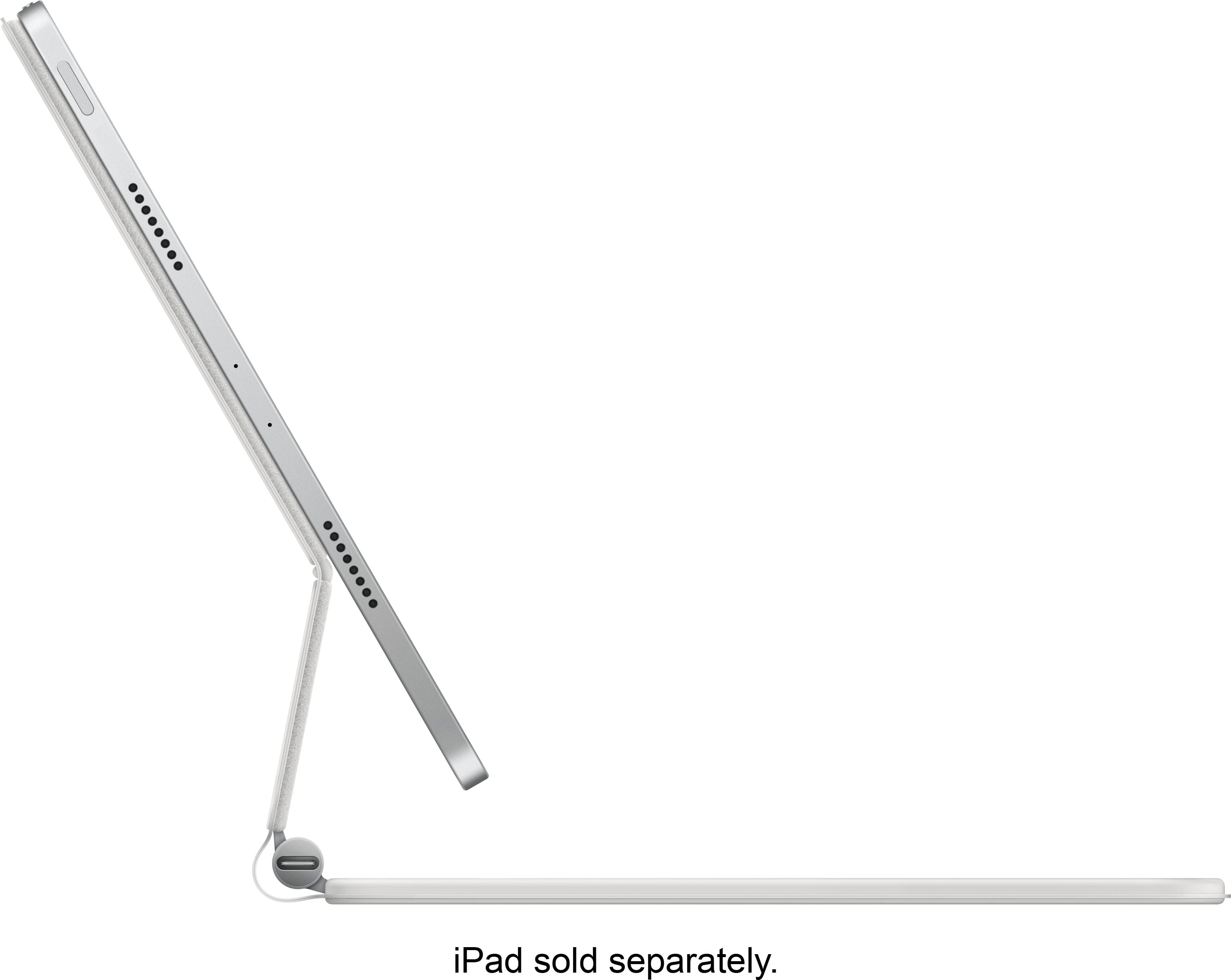 The image features a white laptop computer with a detachable keyboard. The laptop is positioned on a white background, and the keyboard is placed in front of it. The keyboard is designed to be used with the laptop, providing a convenient and portable solution for users who want to work on the go or in different environments.
