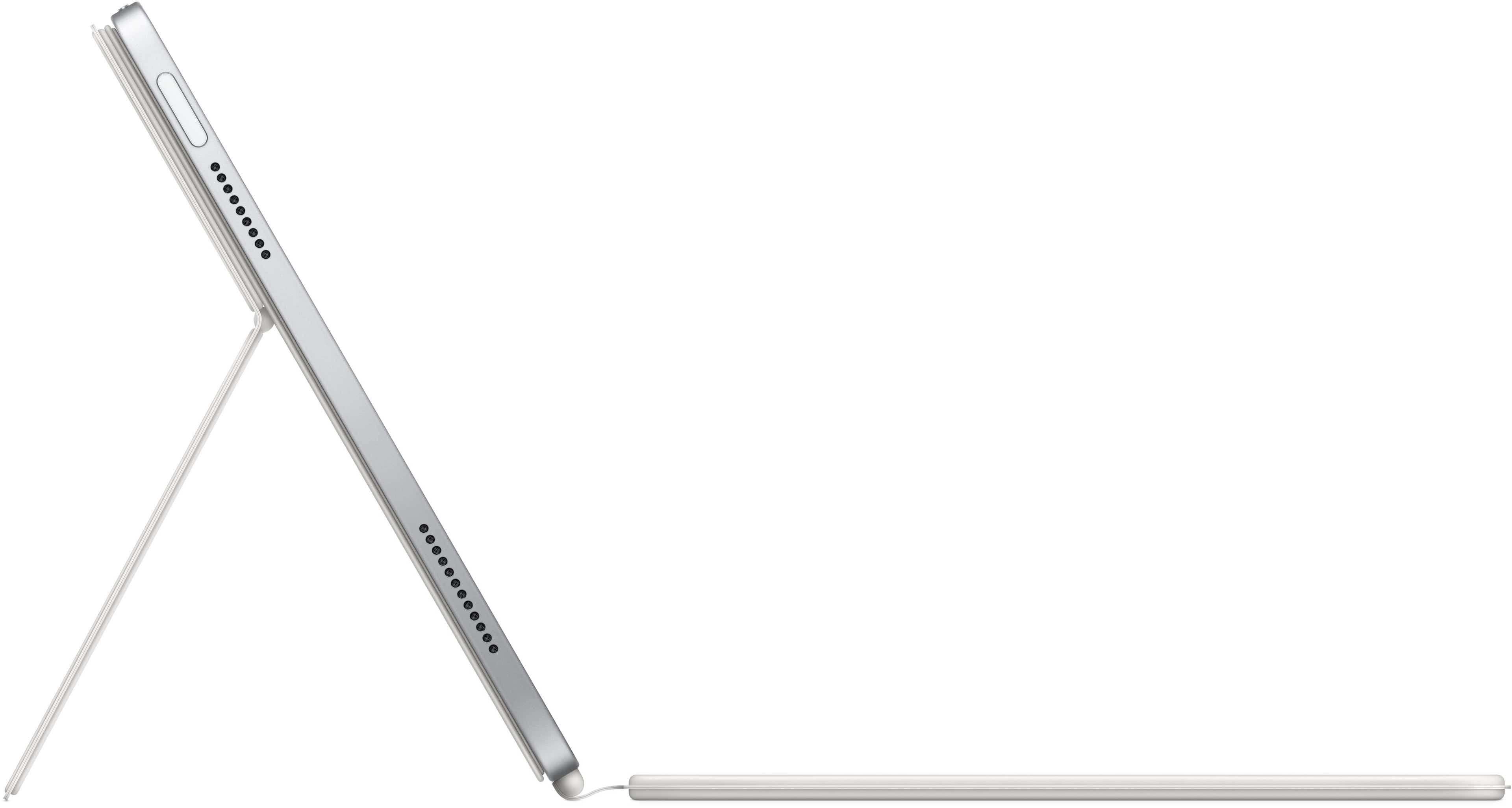 Angle. Apple - Magic Keyboard Folio for iPad 10.9-inch - White.
