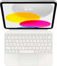 Front. Apple - Magic Keyboard Folio for iPad 10.9-inch - White.