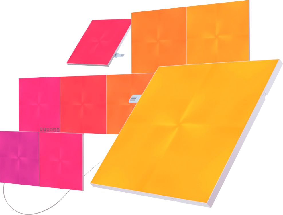 Nanoleaf Canvas Smarter Kit 9 Light Squares Multicolor  - Best Buy