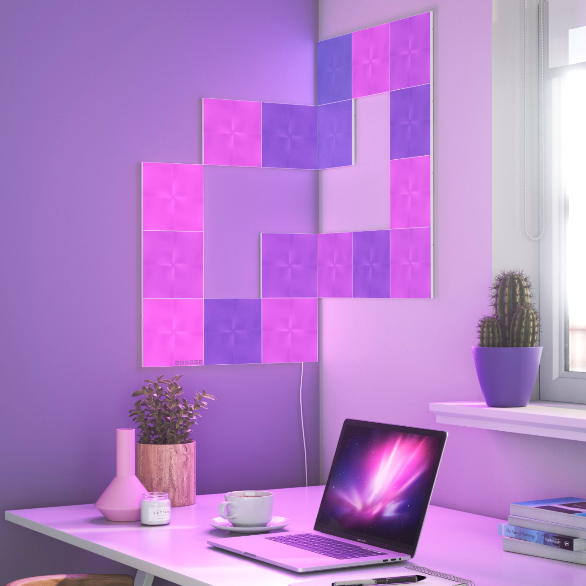 Best Buy: Nanoleaf Canvas Smarter Kit 9 Light Squares Multicolor 