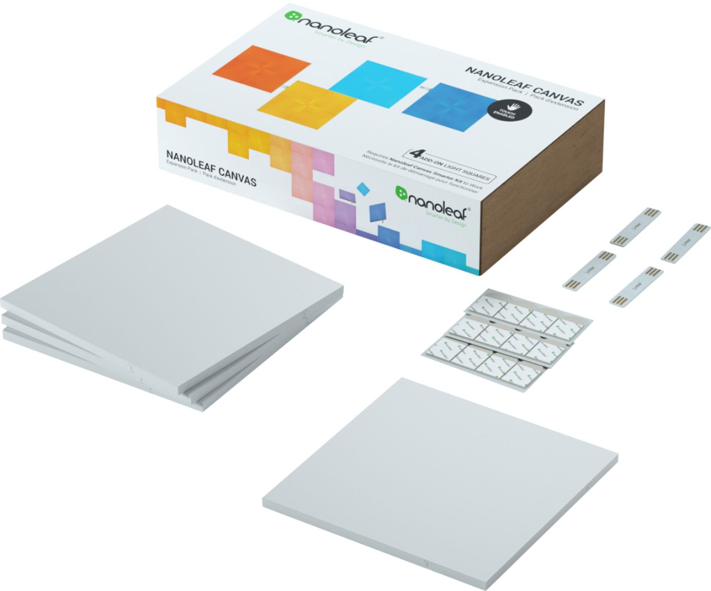 Best Buy: Nanoleaf Canvas Expansion Pack 4 Lights Panels 