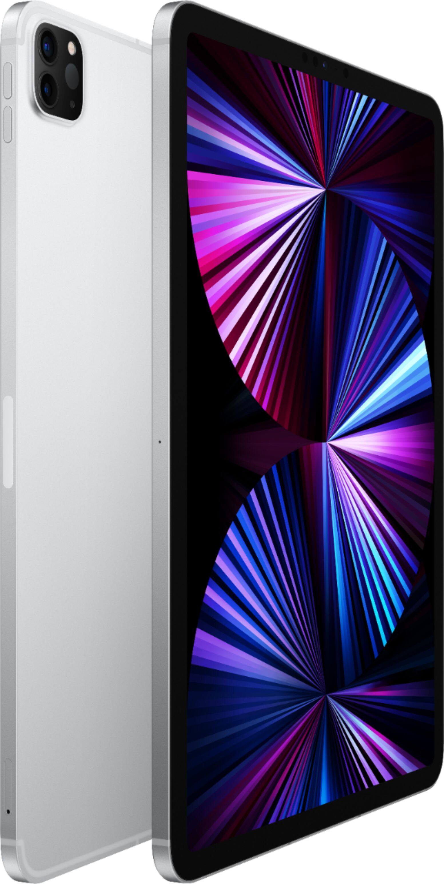 Alt View 11. Apple - 11-Inch iPad Pro with Wi-Fi + Cellular - 128GB (Unlocked) - Silver.