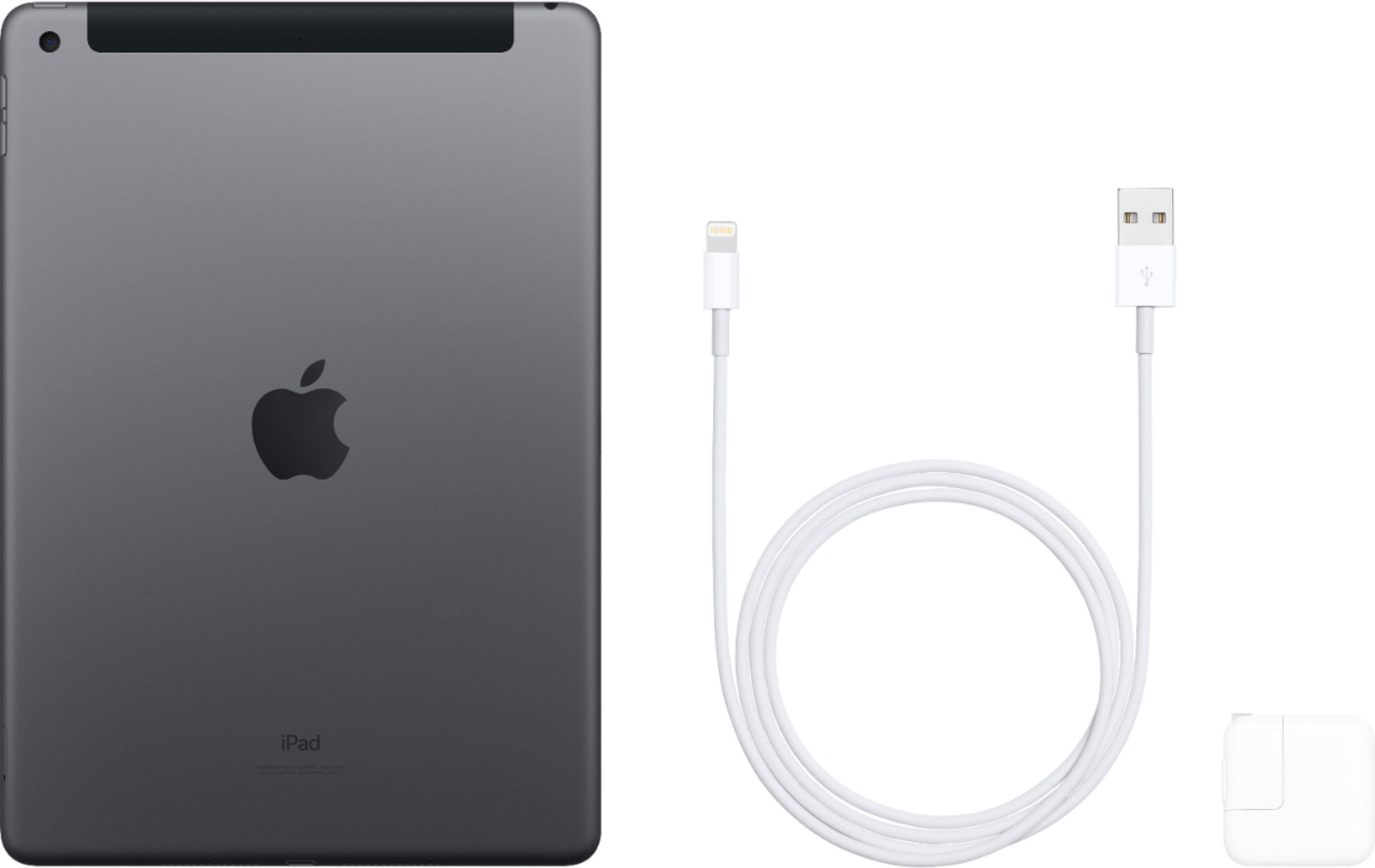 Alt View 16. Apple - iPad (7th Gen) with Wi-Fi + Cellular - 32GB (Unlocked) - Space Gray.