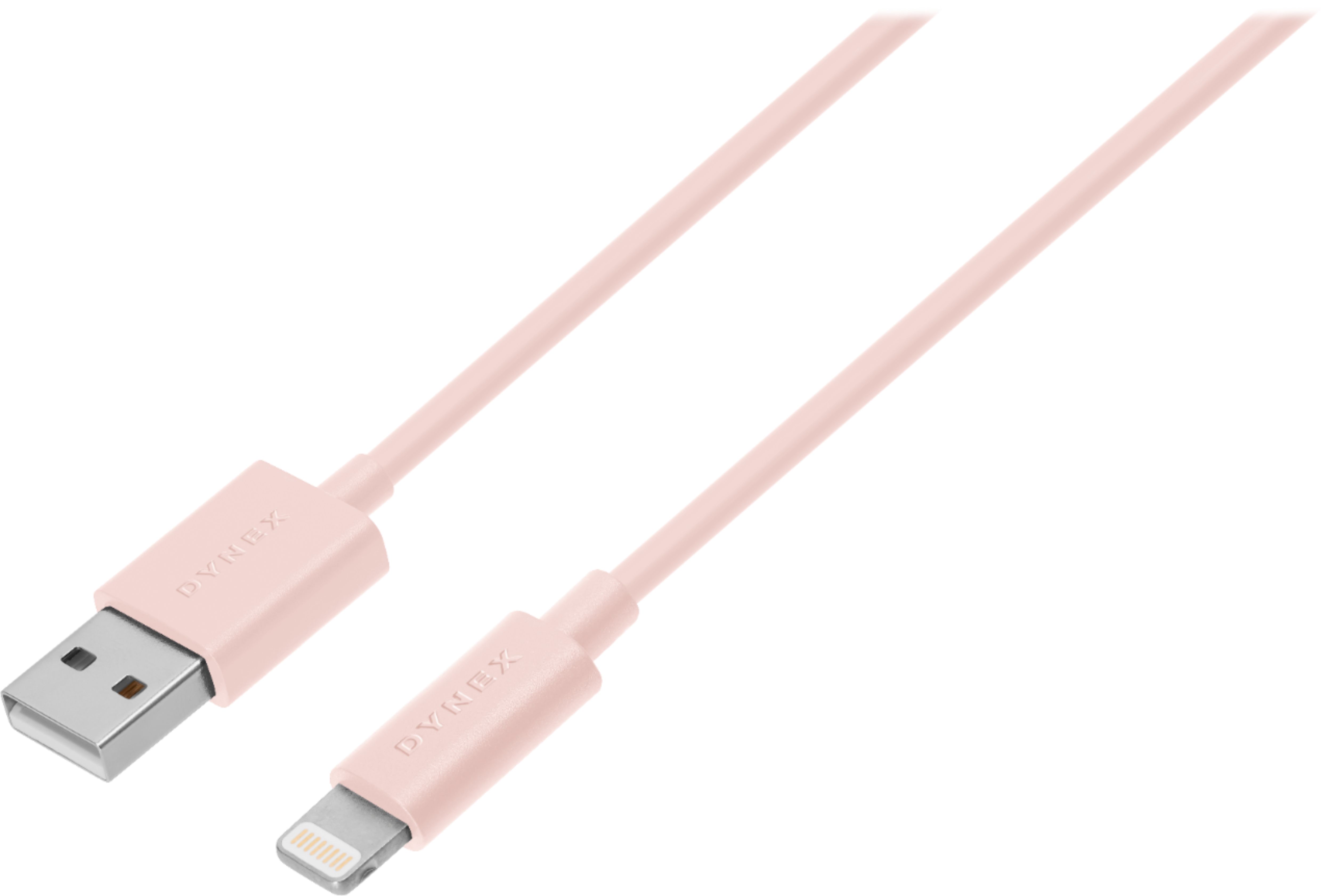 Angle View: Just Wireless - 6' Lightning-to-USB Type C Cable - Slate Gray