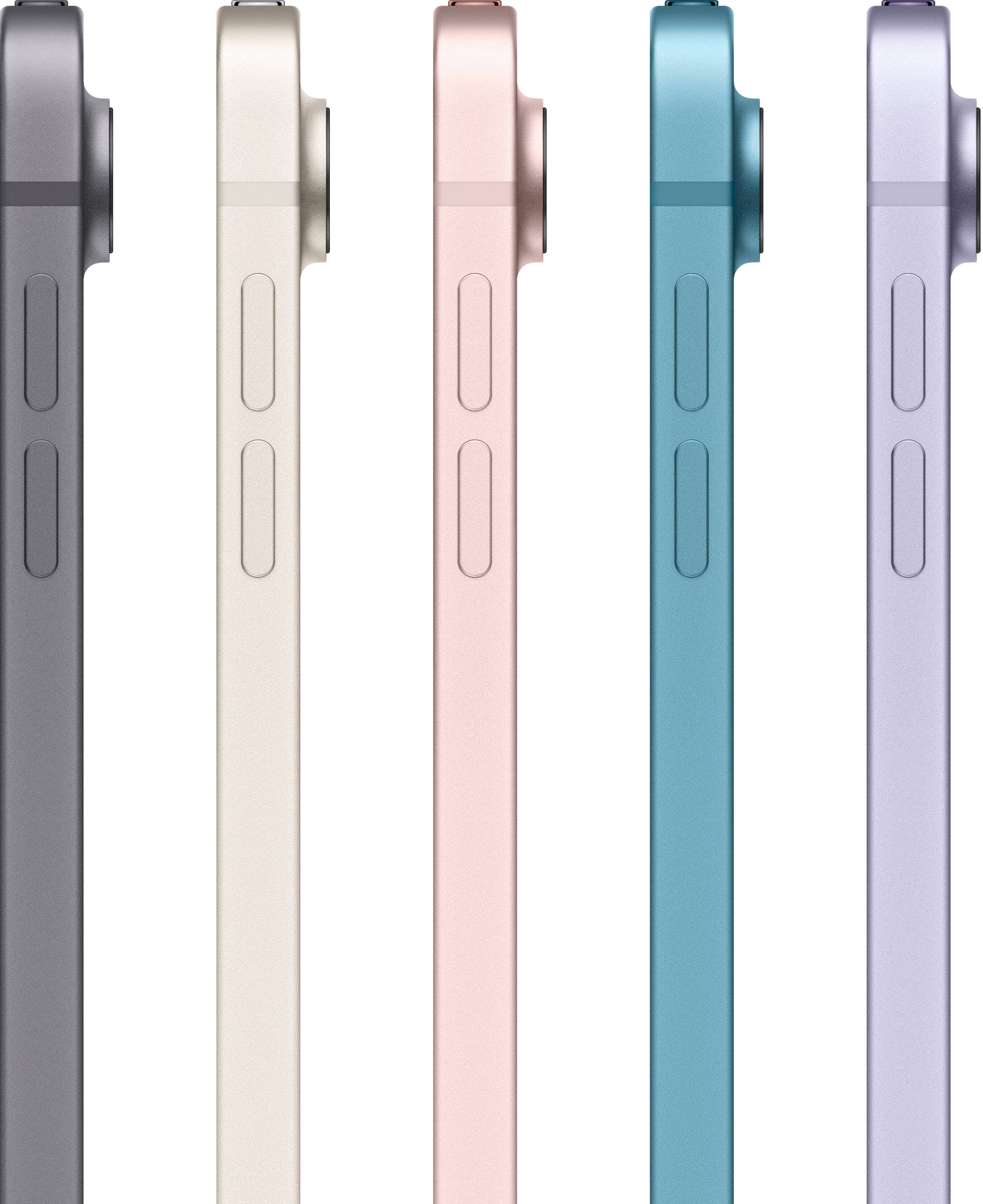 Alt View 12. Apple - 10.9-Inch iPad Air (5th Generation) M1 chip  Wi-Fi + Cellular - 256GB - Purple.