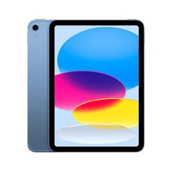 Apple - 10.9-Inch iPad (Latest Model) with Wi-Fi + Cellular - 64GB - Blue (Unlocked) - Front_Zoom