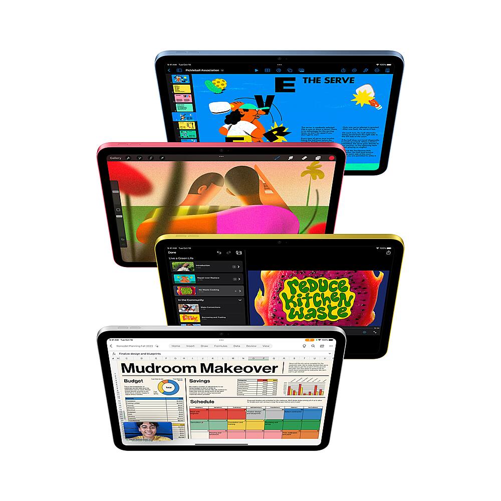 Alt View 11. Apple - 10.9-Inch iPad - Latest Model - (10th Generation) with Wi-Fi + Cellular - 256GB - Pink.
