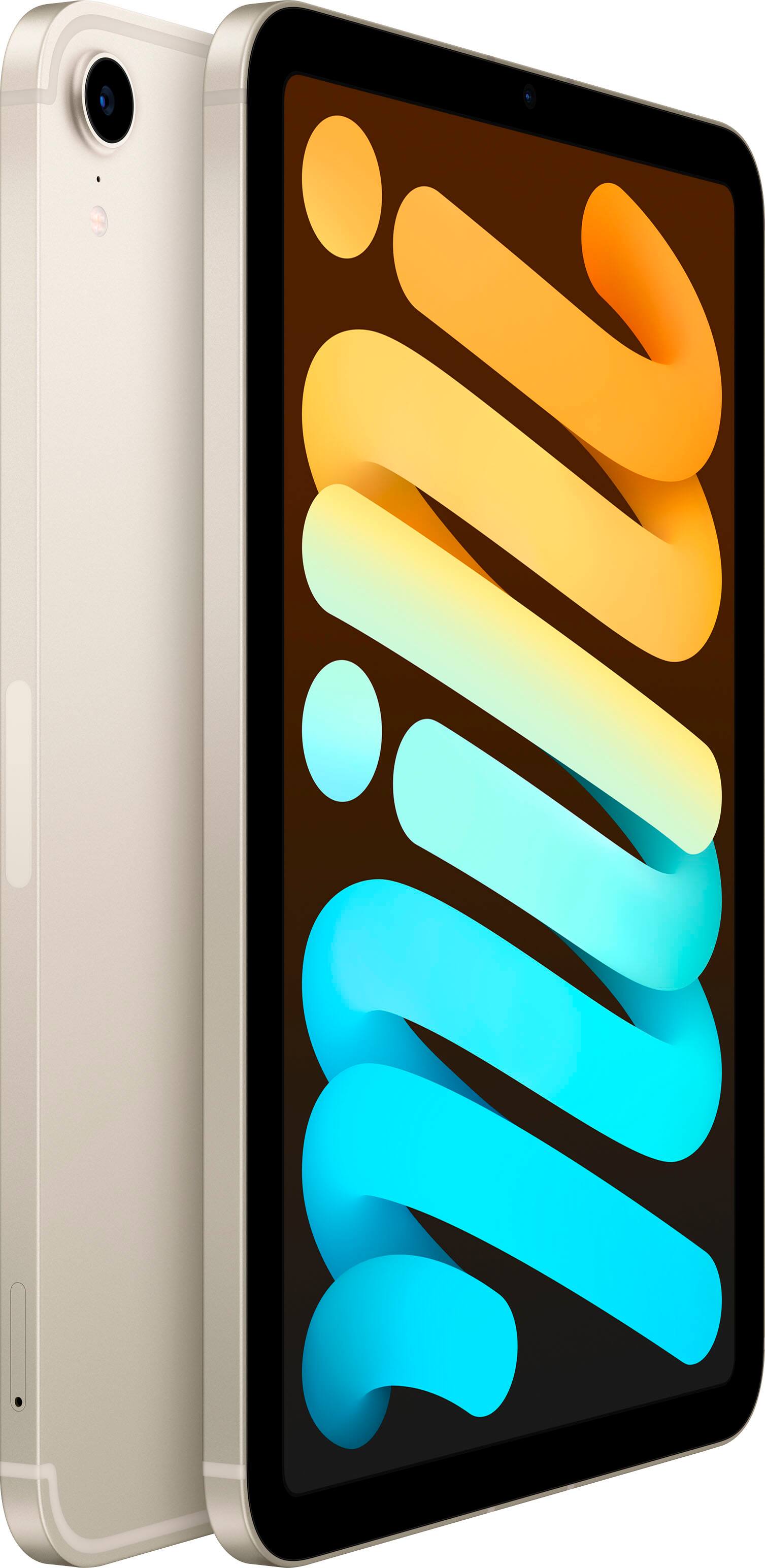 Alt View 11. Apple - Geek Squad Certified Refurbished iPad mini (6th Generation) Wi-Fi + Cellular - 256GB - Starlight.