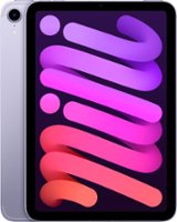 Apple - iPad mini (6th Generation) Wi-Fi + Cellular - 256GB - Purple (Unlocked) - Front_Zoom