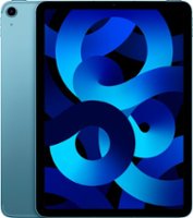 Apple - 10.9-Inch iPad Air (5th Generation) M1 Wi-Fi + Cellular - 256GB - Blue (Unlocked) - Front_Zoom