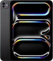 Back. Apple - Geek Squad Certified Refurbished 11-inch iPad Pro M4 chip Built for Apple Intelligence Wi-Fi + Cellular 512GB with OLED - Space Black.