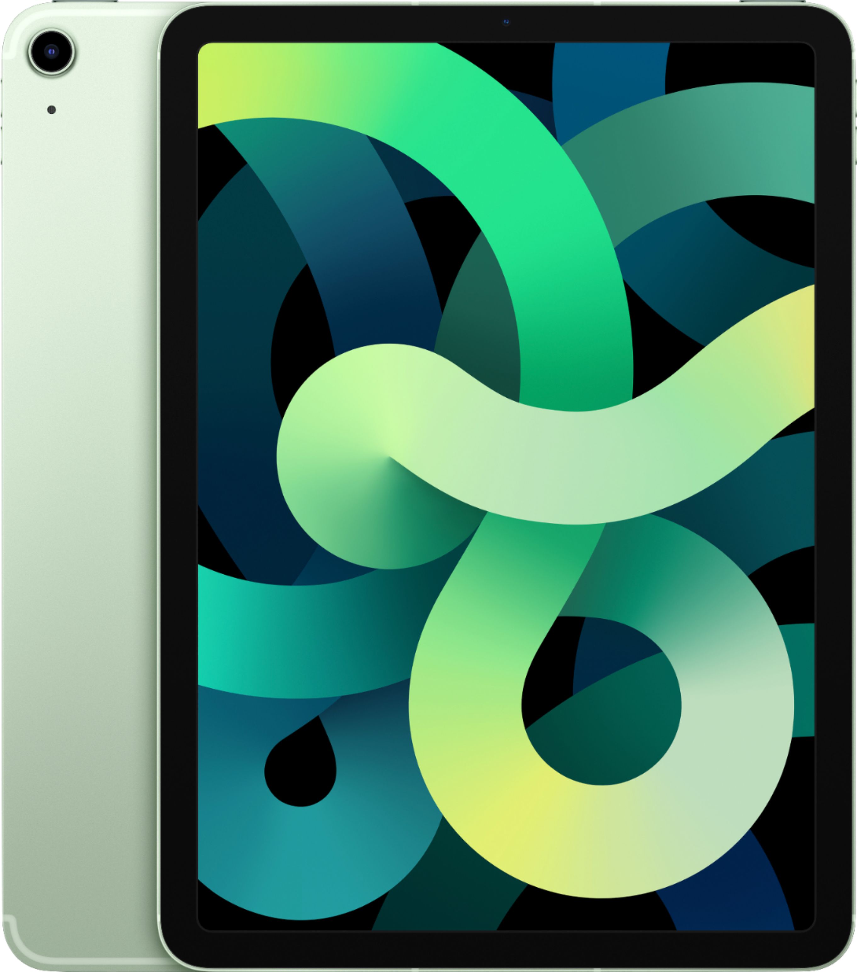 Apple - 10.9-Inch iPad Air - Latest Model - (4th Generation) with Wi-Fi + Cellular - 256GB - Green (Unlocked)