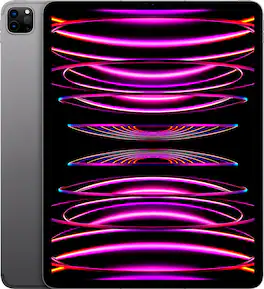 Apple - Geek Squad Certified Refurbished 12.9-Inch iPad Pro (6th Generation) M2 Wi-Fi + Cellular - 128GB - Space Gray (Unlocked)