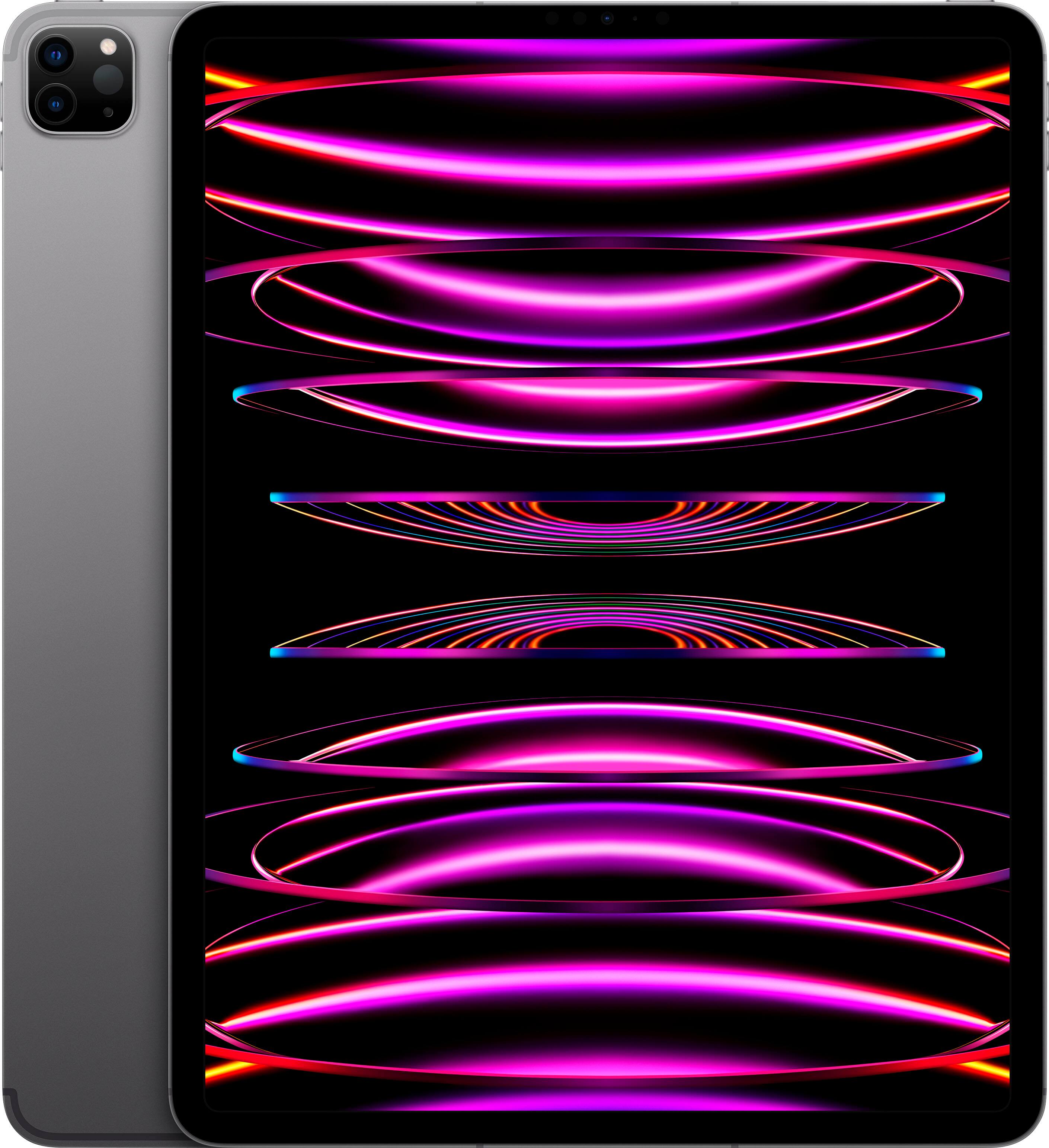 Apple - Geek Squad Certified Refurbished 12.9-Inch iPad Pro with Wi-Fi + Cellular - 512GB - Space Gray (Unlocked)