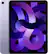Front. Apple - 10.9-Inch iPad Air - Latest Model - (5th Generation) with Wi-Fi + Cellular - 256GB (AT&T) - Purple.