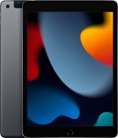 Apple - 10.2-Inch iPad (9th Generation) with Wi-Fi + Cellular - 64GB - Space Gray (AT&T) - Front_Zoom