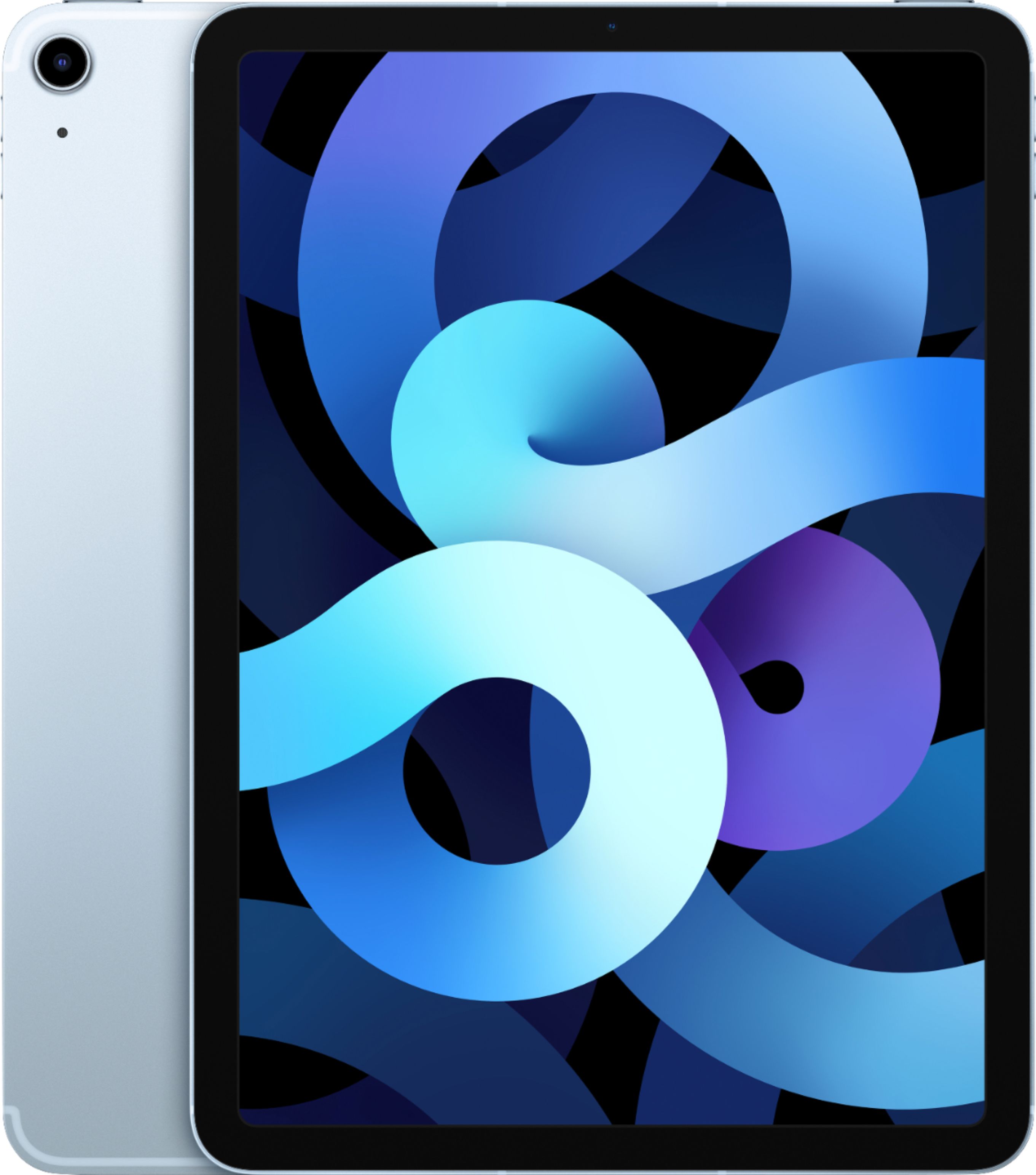 Apple - iPad Air de 10,9 pulgadas - Último modelo - (4.a generación) con Wi-Fi + Cellular - 256GB (AT&T) - Azul cielo