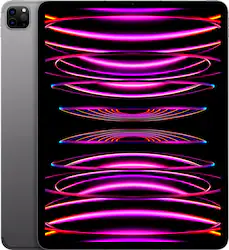 Apple - 12.9-Inch iPad Pro (6th Generation) M2 chip Wi-Fi + Cellular - 256GB - Space Gray (AT&T) - Front_Zoom