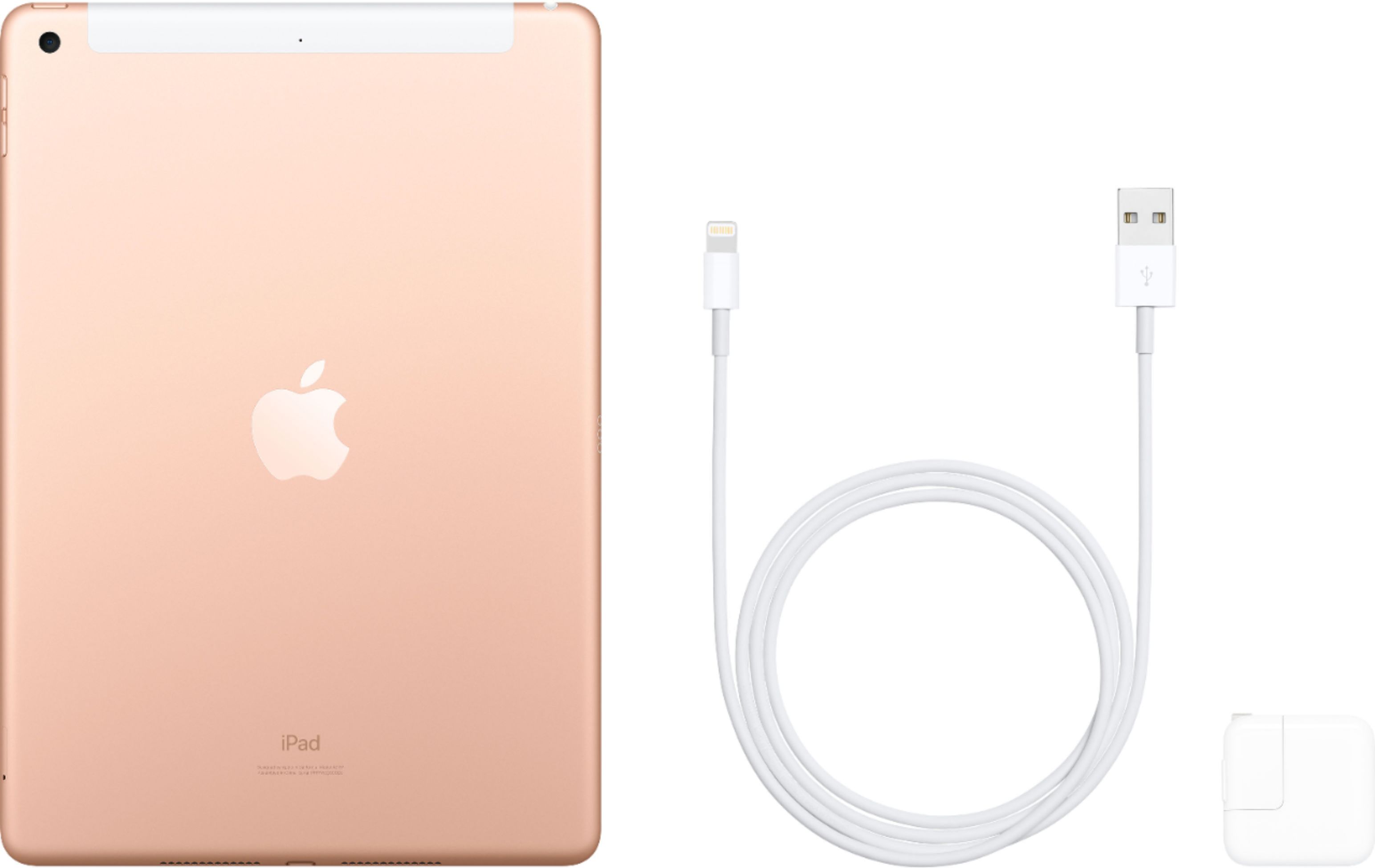 Apple Ipad Latest Model With Wi Fi Cellular 32gb Verizon Gold Mw6y2ll A Best Buy