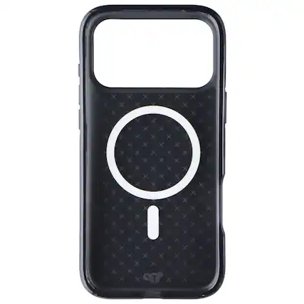 Front. Tech21 - Tech21 EvoCheck Series Case for MagSafe for Apple iPhone 17 Pro Max - Black - Black.