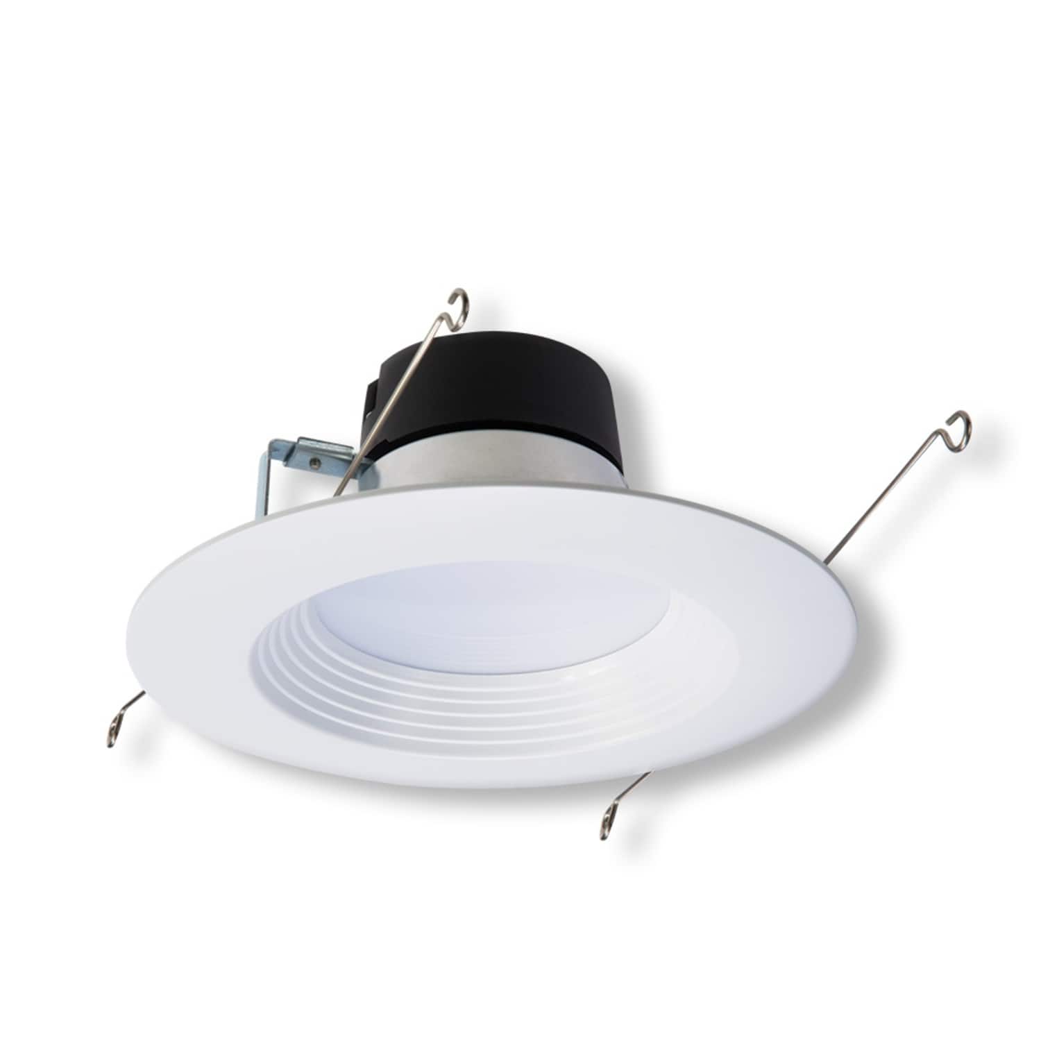 Halo - Matte White 6 in. W Plastic LED Retrofit Recessed Lighting 10 W