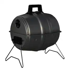 Americana Grills - Keg A Que Charcoal BBQ Portable Grill, 186 Square Inch - Black