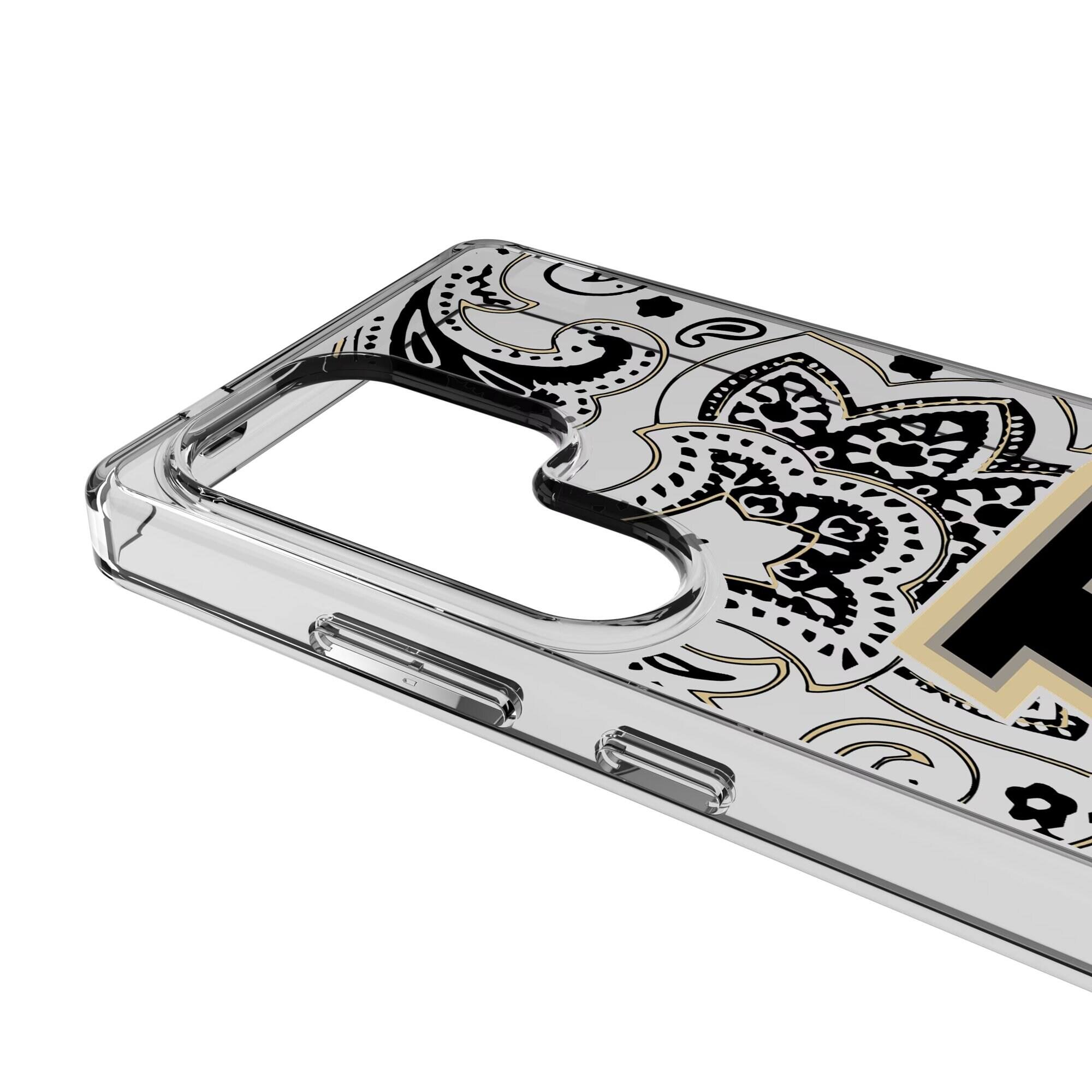 Alt View 2. Keyscaper - Purdue Boilermakers Paisley Galaxy Clear Case - S25 Plus - Multicolor.