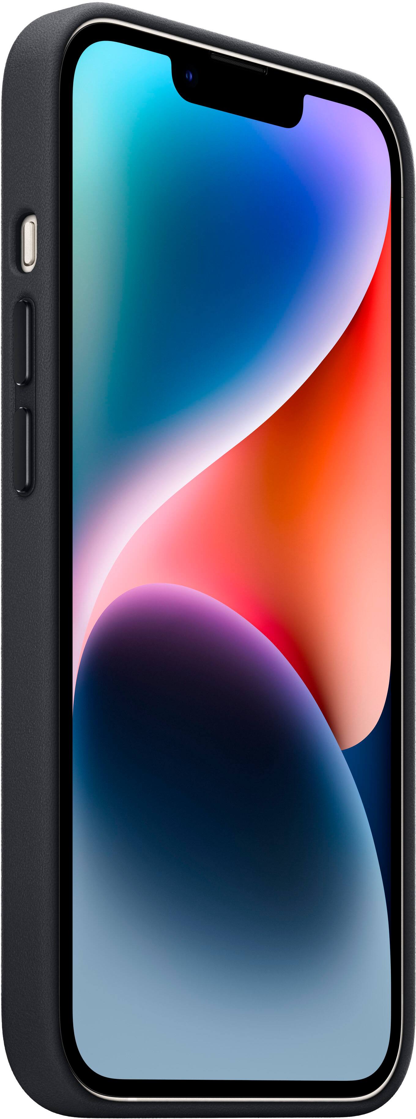 Alt View 11. Apple - iPhone 14 Leather Case with MagSafe - Midnight.