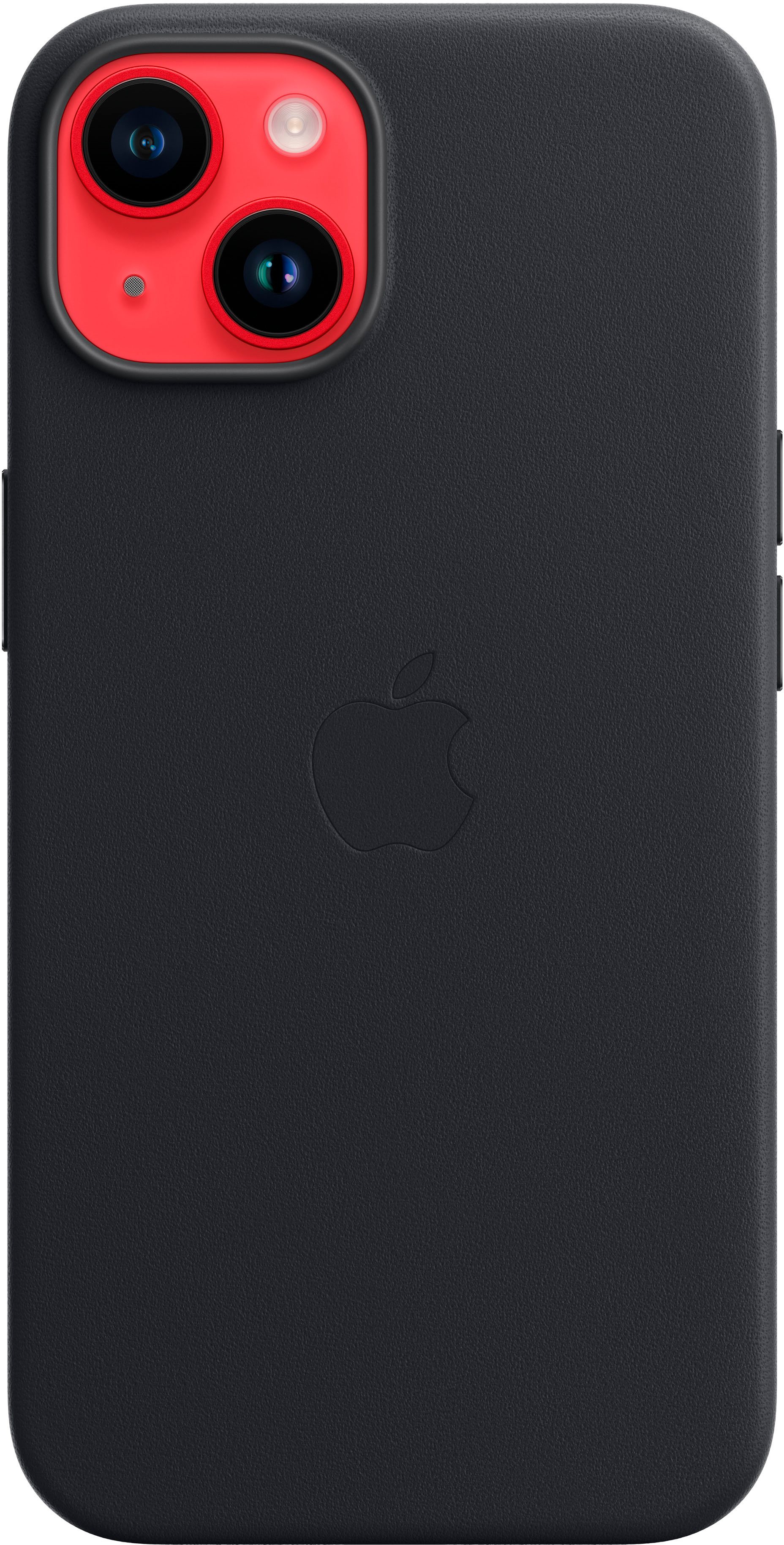 Alt View 2. Apple - iPhone 14 Leather Case with MagSafe - Midnight.