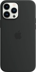 Apple - iPhone 13 Pro Max Silicone Case with MagSafe - Midnight - Front_Zoom