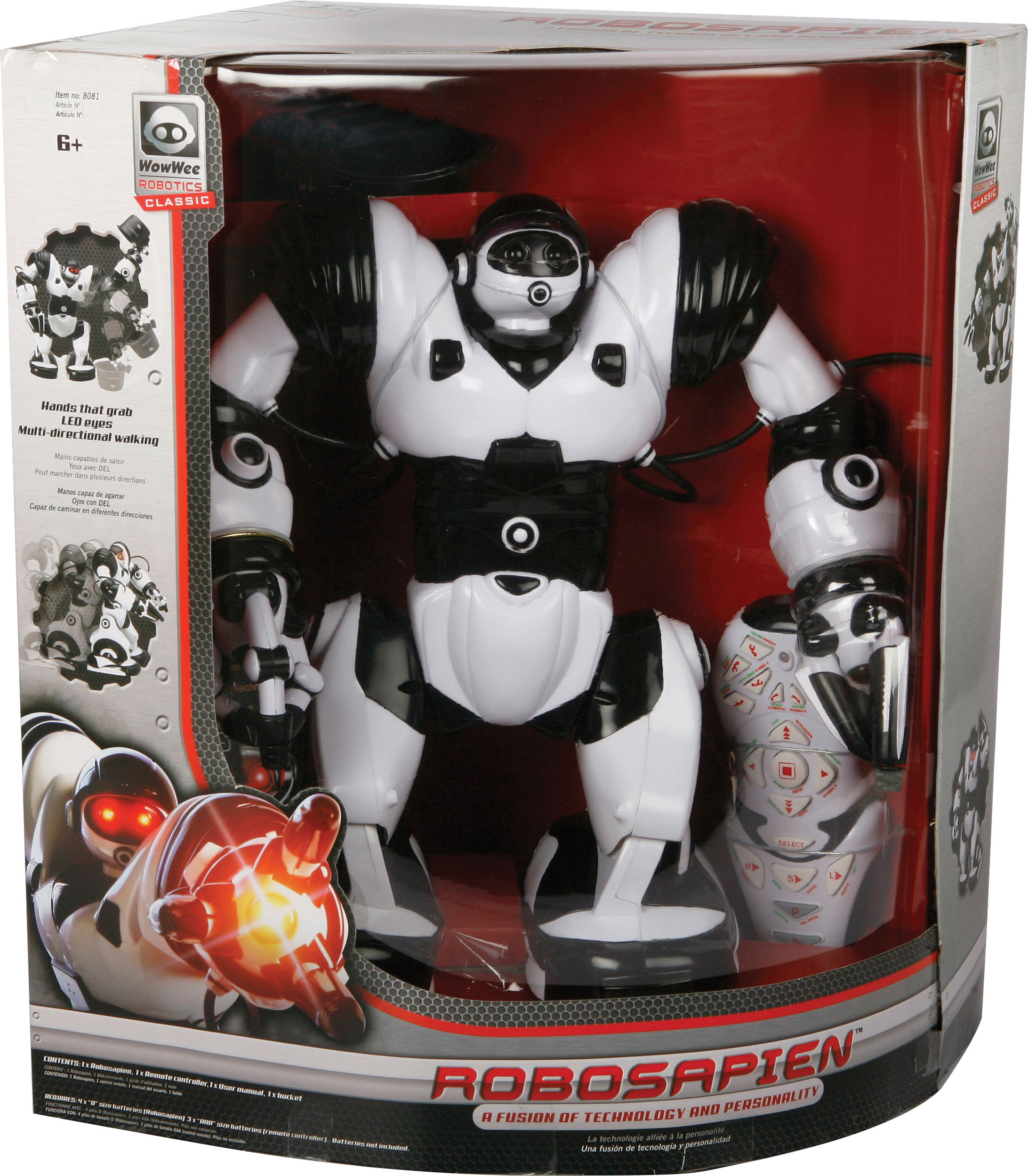 WowWee Robosapien Humanoid Toy Robot 14" 2004,w/o Remote Control 