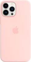 Apple - iPhone 13 Pro Max Silicone Case with MagSafe - Chalk Pink - Front_Zoom