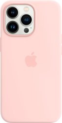 Apple - iPhone 13 Pro Silicone Case with MagSafe - Chalk Pink - Front_Zoom