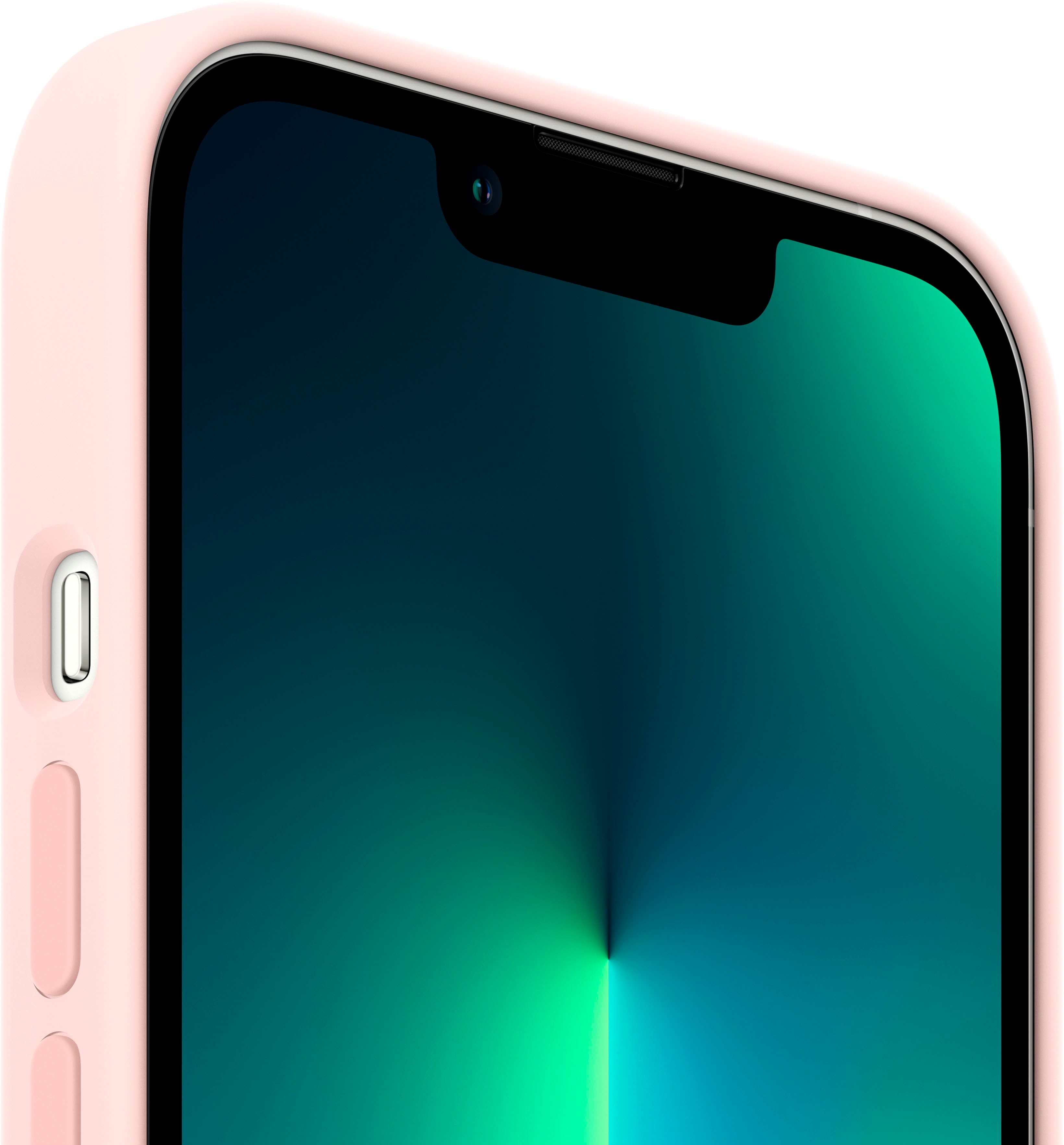 Alt View 11. Apple - iPhone 13 Pro Silicone Case with MagSafe - Chalk Pink.