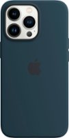 Apple - iPhone 13 Pro Silicone Case with MagSafe - Abyss Blue - Front_Zoom